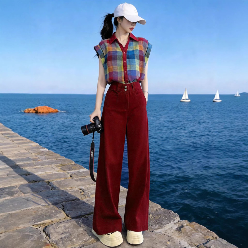 Retro Style Women's Clothing 2026 New Trendy Fashionable Slimming Shirt Summer High-Waisted Jeans Age-Reducing Two-Piece Set
