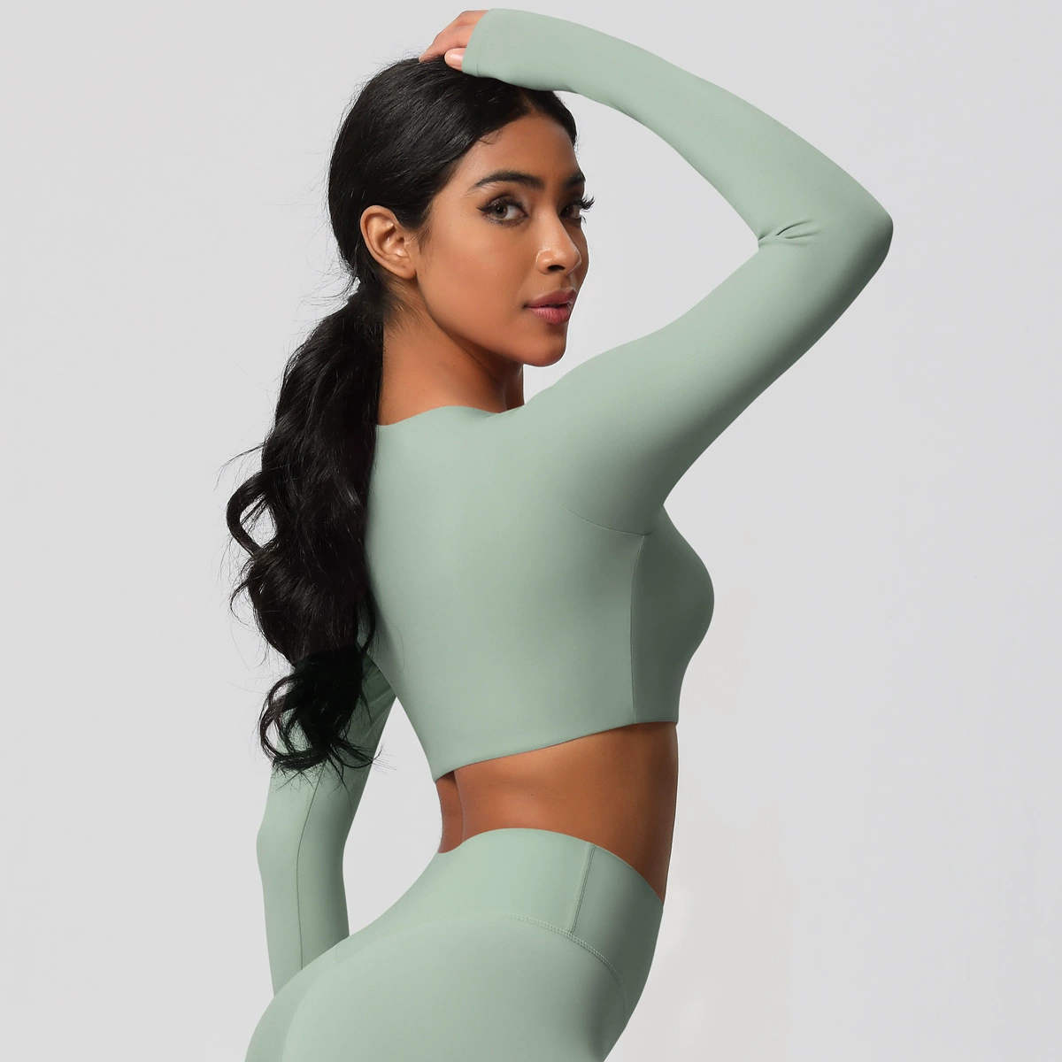 Travel quick dry breathable sports long-sleeve for yoga for gym, for running, tight