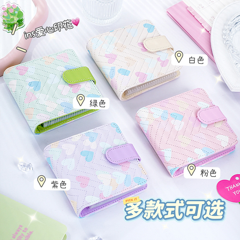 Wewu Love Fudge Candy One Palace Geca Book Little Fresh Little Card Star Polaroid Book de almacenamiento Mini álbum de mascotas