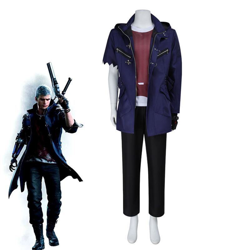 Devil May Cry 5 Nero Cos Suit Jacket Nero Clothes Windbreaker Halloween Cosplay Game Costume Men Devil May Cry 5 Nero Cos Suit Jacket Nero Clothes Windbreaker Halloween Cosplay Game Costume Men