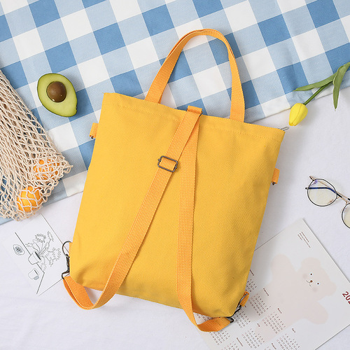 Little Bear Doll Bag Trendy New Korean Canvas Women's Bag Large Capacity Cute Bear Student Shoulder Diagonal Portable Canvas Bag