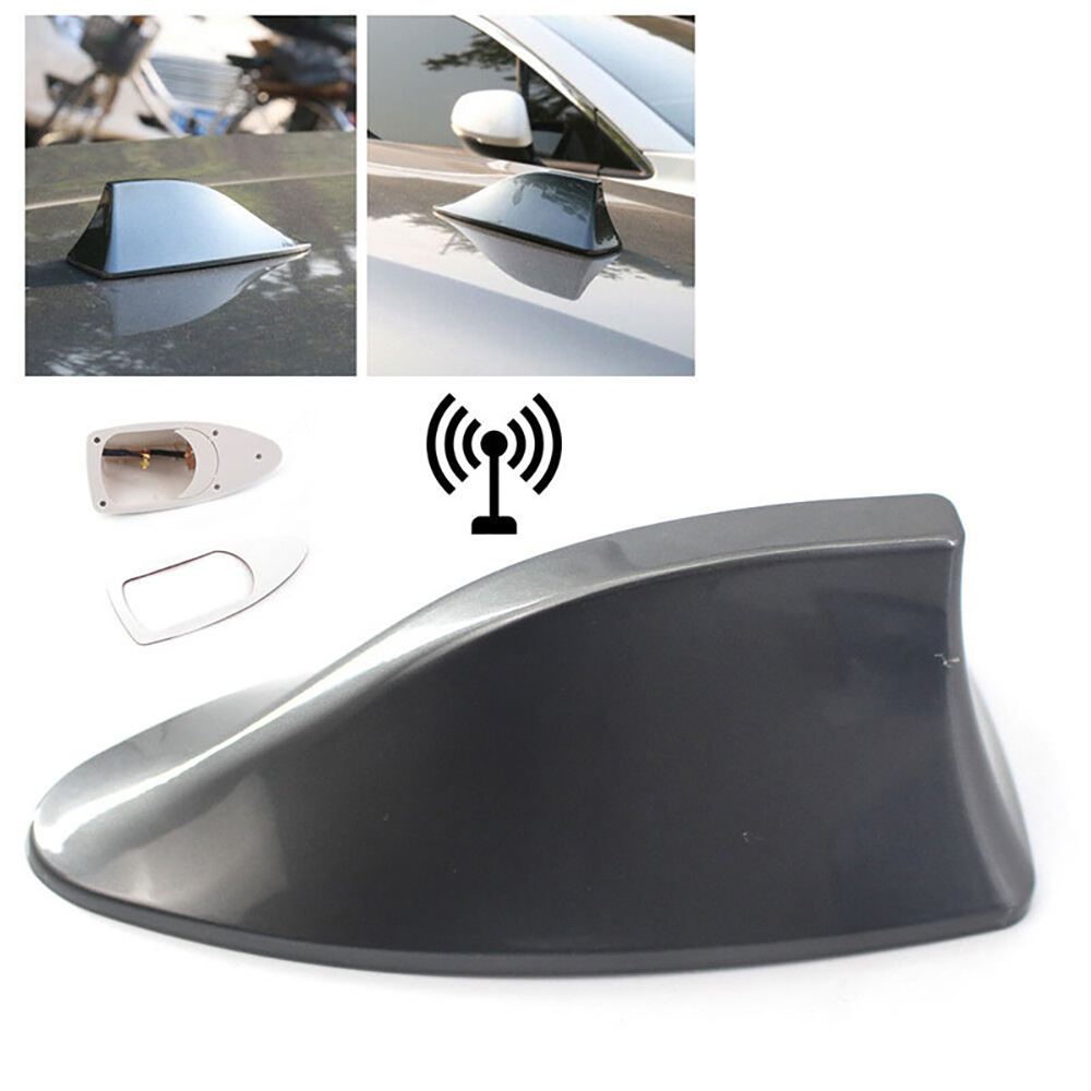 Car Decoration Shark Fin Universal Antenna, Radio-Specific Antenna, Car Roof Spoiler Antenna Modification, No Drilling Required