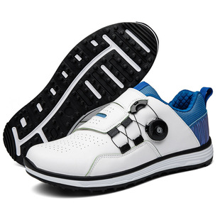 Factory direct new golf shoes men's leisure sports spin button shoes broken nails non-slip wear-resistant shoes
