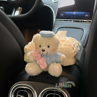 Car tissue box/set: Seat-Mounted Car Tissue Holder Decorative