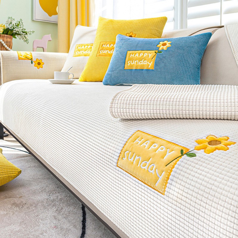 Four-Season Universal Sofa Cushion 2025 New Chenille Sofa Cover All-Inclusive Universal Slipcover Non-Slip Sofa Towel Blanket