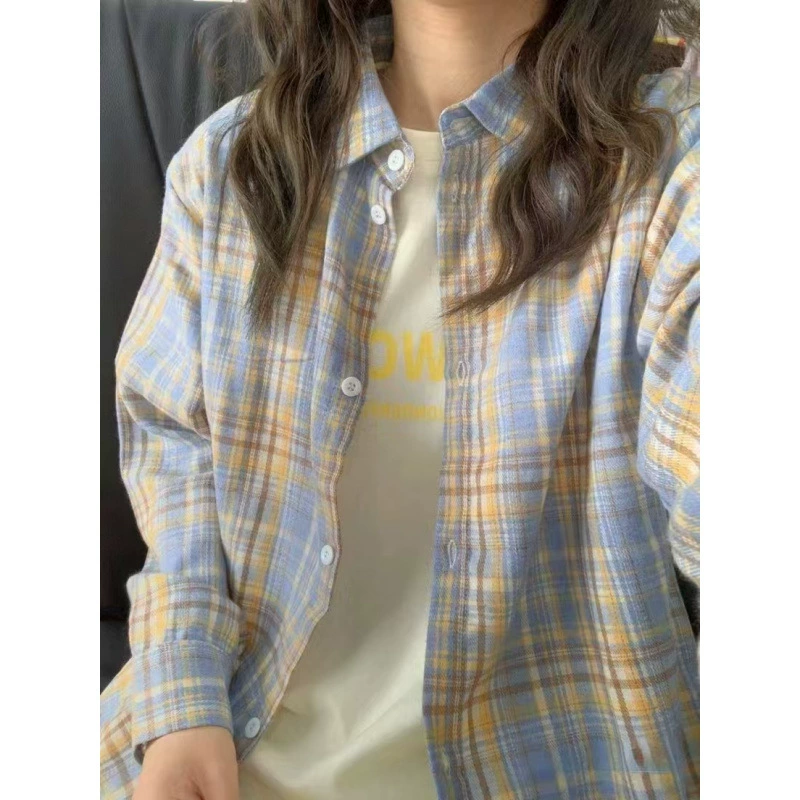 Допамин легкая экстравагантная клетчатая рубашка высокого класса