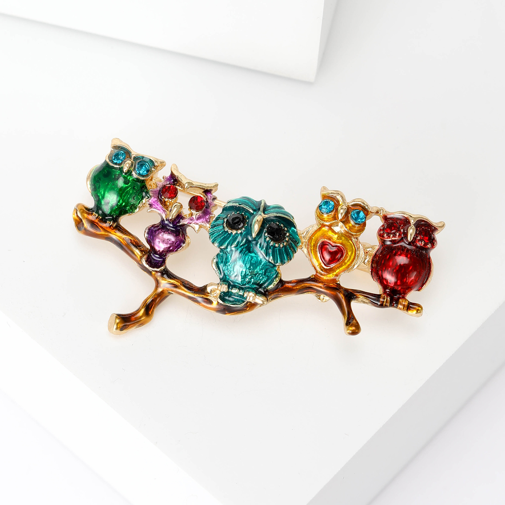 16g Weight Corsage, Brooches Classification Holiday, Banquet, Daily Occasion Alloy Material Animal, Cartoon, Cat, Owl, Eagle Pattern Women's Gender Cute, Simple Style Style Enamel, Enamel Craft Cute Simple Style Pin Animal Cartoon Cat Alloy Enamel Women's Corsage Brooches 3