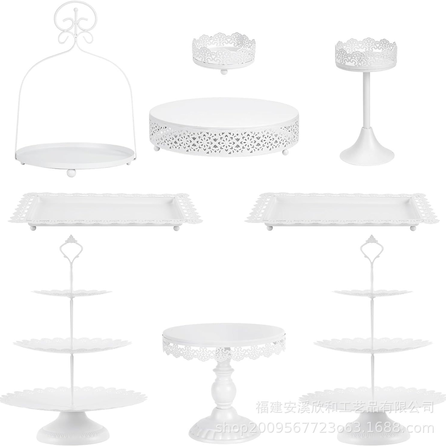 Creativo estilo europeo oro hueco estante de pastel de boda props mesa de postres decoración de postres tienda de postres refrigerio combinación de estante de pastel