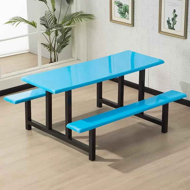 Стол и стулья из нержавеющей стали для школьной столовой, ресторана, утолщенный, для персонала, на 4-6 человек, соединяемый стол для обеденного зала