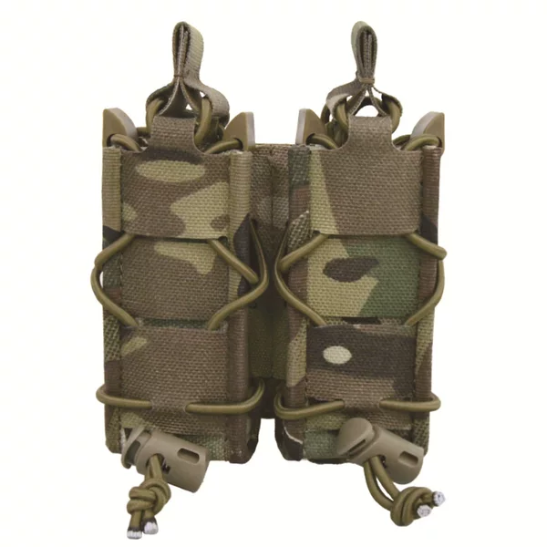Cross-border in-stock 1000D nylon MOLLE tactical magazine pouch, tactical outdoor equipment, 9mm double magazine pouch