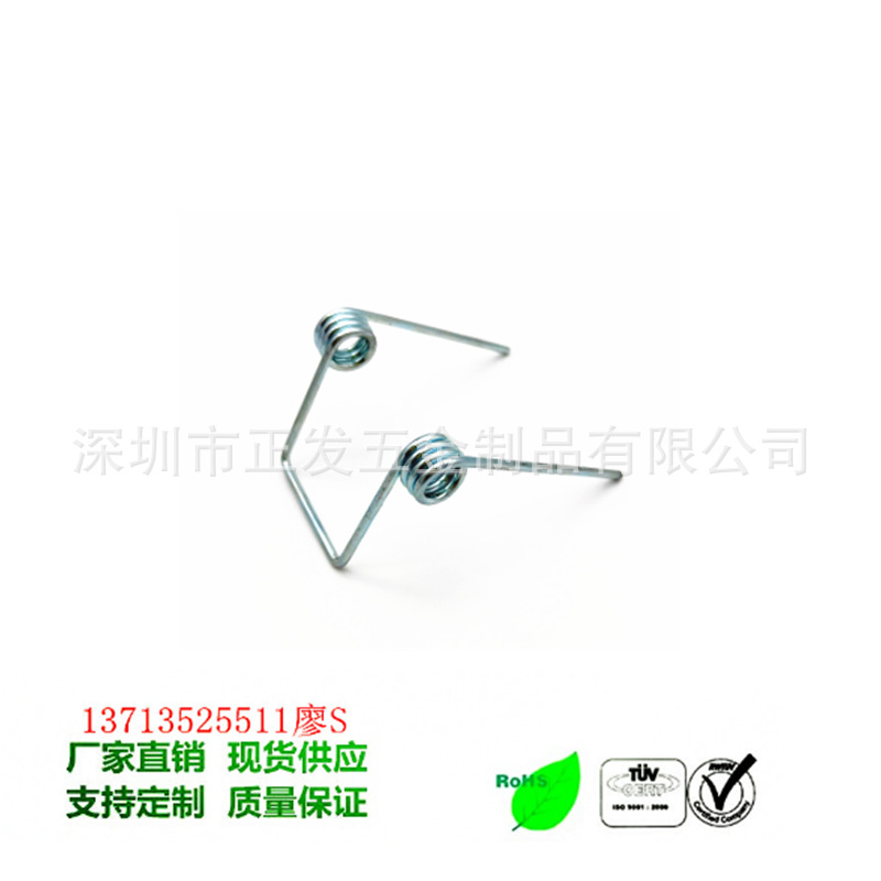 小风扇五金配件 扭力弹簧18650电池片 风扇夹子弹簧大量现货