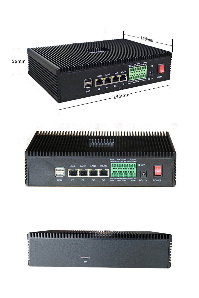 Smart Fire Protection AI edge computing box, gas station behavior attribute analysis, smoke and flame detection, high-temperature early warning undefined