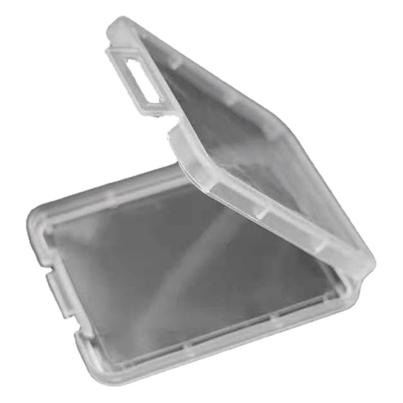 Suministro transparente CF tarjeta única cámara del teléfono móvil pequeña caja blanca caja de protección PP caja de tarjeta de memoria de plástico caja de almacenamiento 1111