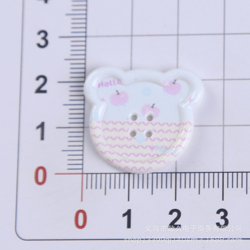 小さな新鮮なクマのボタンアクリル diy ジュエリーアクセサリー携帯電話ケース靴バックル靴フラワーパッチヘアアクセサリー材料|undefined