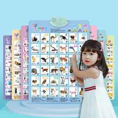 Children's audio wall chart, toddler cognitive enlightenment, early education, vocalization, baby reading, literacy, pinyin wall stickers toy