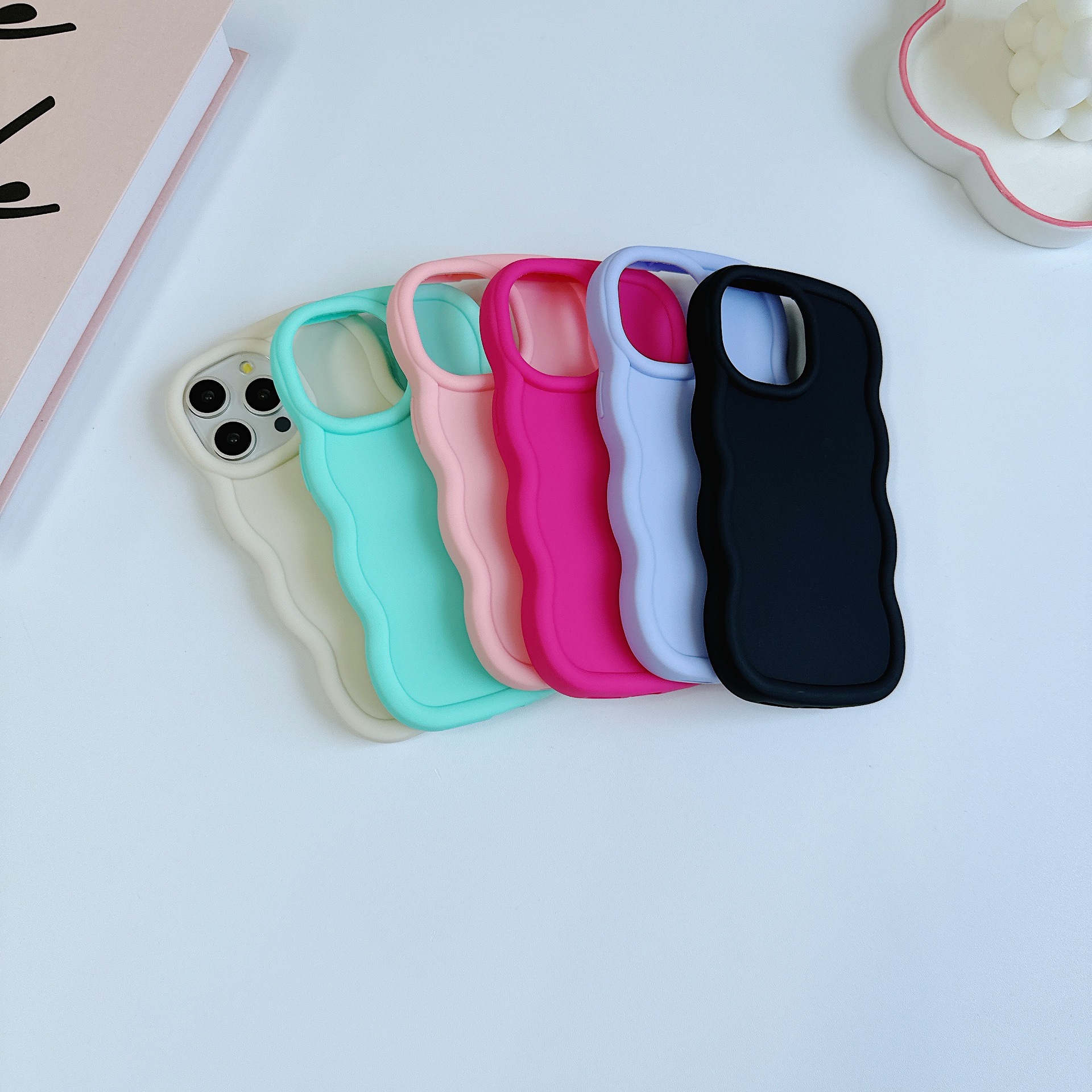 Funda Protectora de TPU Suave Color Caramelo para Samsung S25, Modelo Nuevo, Diseño Macron, Anti-Caídas, Onda Grande A07