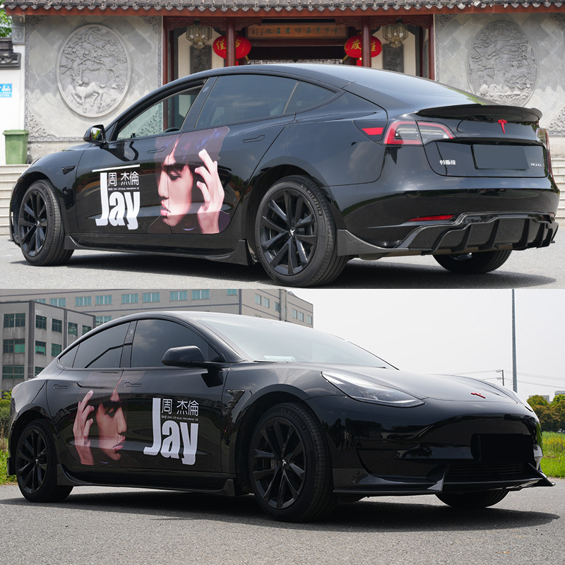 Front Lip Side Skirt Rear Lip Spoiler Body Kit for Tesla Model 3