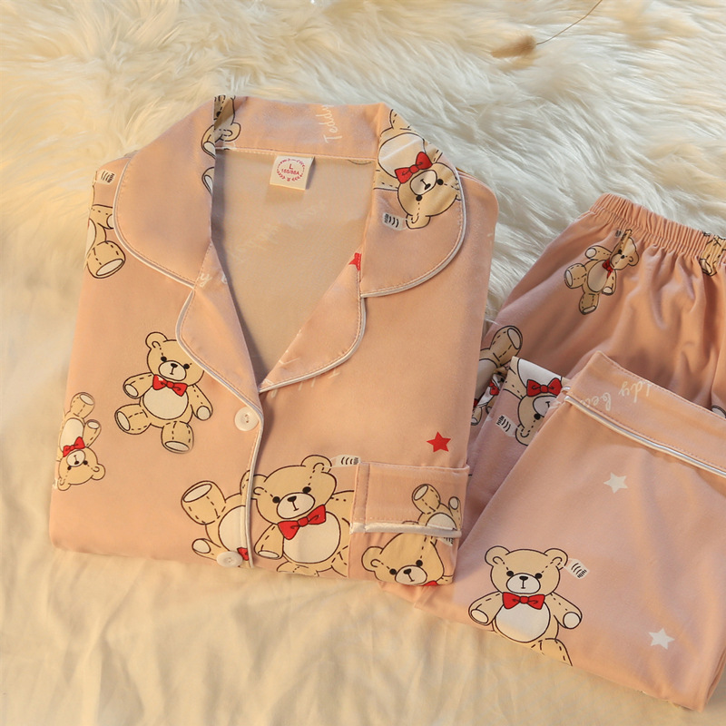Conjunto de Pijamas para Mujer de Poliéster, Cómodo, para Casa
