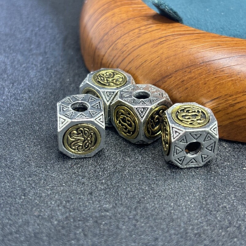 チベット白銅花びらビーズ手作り diy ビーズブレスレットトップビーズネックレスペンダントアクセサリー|undefined