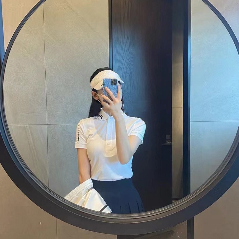 Summer Golf Men's and Women's Same Style Couple Clothing Breathable Sweat-Wicking Short-Sleeved T-Shirt Golf Sports Loose Polo Shirt Summer Golf Men's and Women's Same Style Couple Clothing Breathable Sweat-Wicking Short-Sleeved T-Shirt Golf Sports Loose Polo Shirt