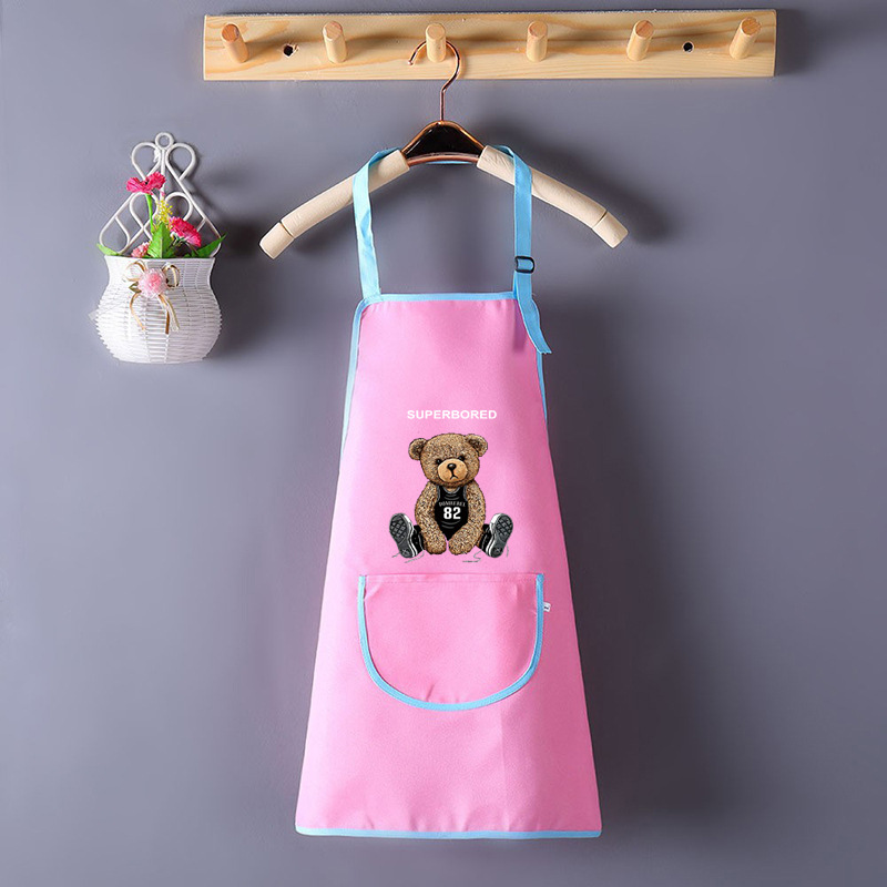 Pintura impermeable al por mayor para niños, jardín de infantes, impresión delantal, pintura infantil, abrigo de arte, bib