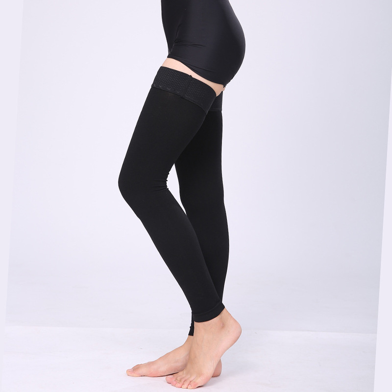 Manufacturer's Second-Level Long Compression Socks with Nine-Point Open-Toe Design, Anti-Varicose Elastic Socks, Nurse Shaping Medical Compression Socks