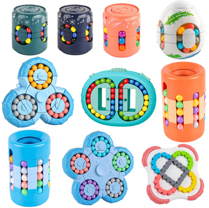One-piece delivery Magic Bean Cube boy gyro finger rotating ball decompression decompression artifact children's educational toys One-piece delivery Magic Bean Cube boy gyro finger rotating ball decompression decompression artifact children's educational toys