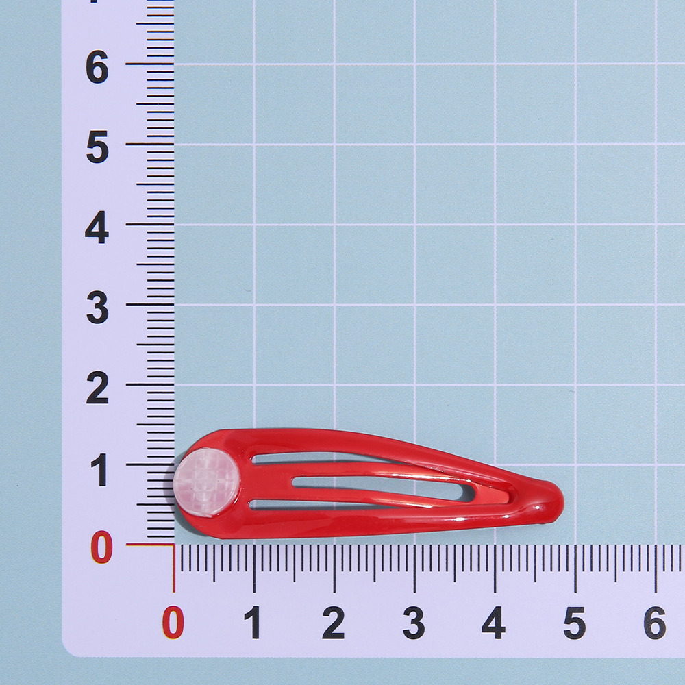 Macaron color de los niños BB clip 5cm gota de agua horquilla DIY coreano caramelo cinta bandeja de junta horquilla accesorios para el cabello