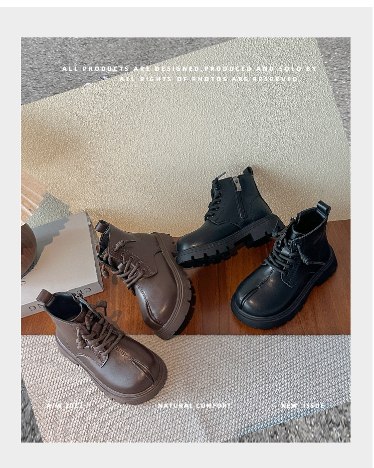 Kinder Stiefeletten Für Mädchen Und Jungen Mit Seitlichem Reißverschluss_voghion.com