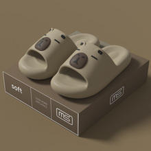 卡皮巴拉拖鞋女可爱2025夏新款室内家居防滑卡通外穿软底凉拖包邮