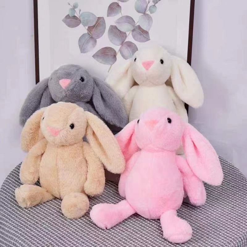 Rabbit Doll Soothing Rabbit Plush Toy Doll Stall Grasping Machine Ring Activity Gift Doll Machine Foreign Trade Quality
