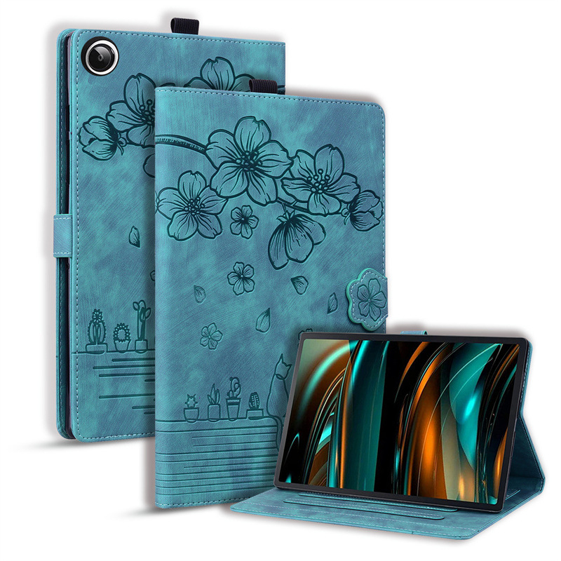 Applicable to Samsung Galaxy Tab A9 +11-inch 8-inch protective case cherry blossom cat all-inclusive tablet computer business case