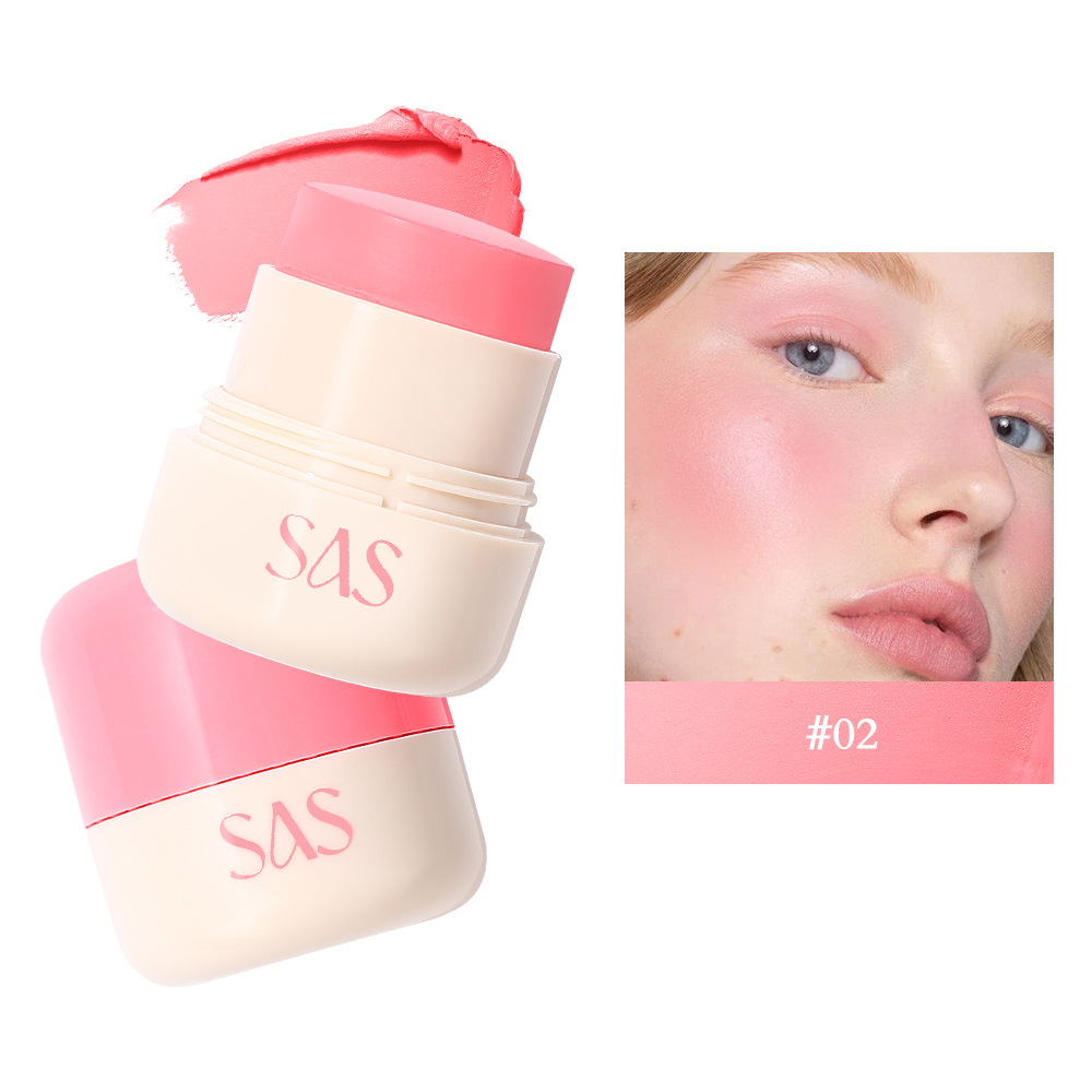 SAS Europa y Estados Unidos transfronterizos spot blush impermeable a largo plazo retener el maquillaje color natural blush stick SAC189