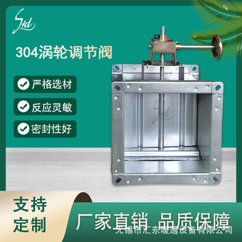 消防通风百叶阀多叶阀气动耐高温烟道手动涡轮调风阀可调节定制