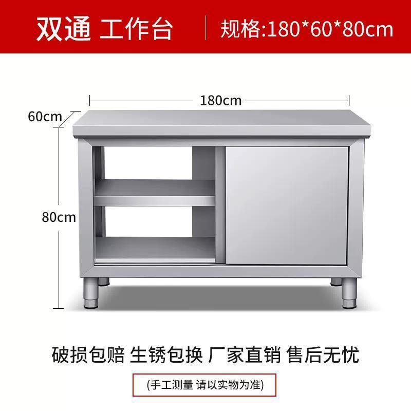 Стол рабочий из нержавеющей стали 80x40x80 одна дверь
