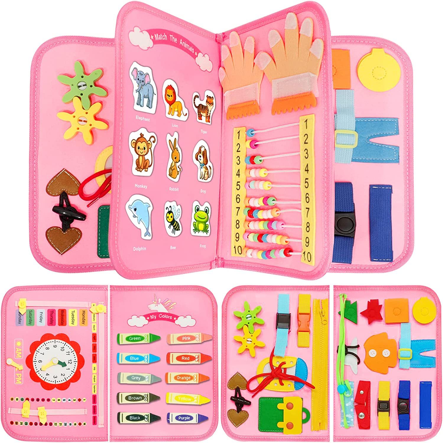 Estilo Ábaco 3 rosa; 45x28