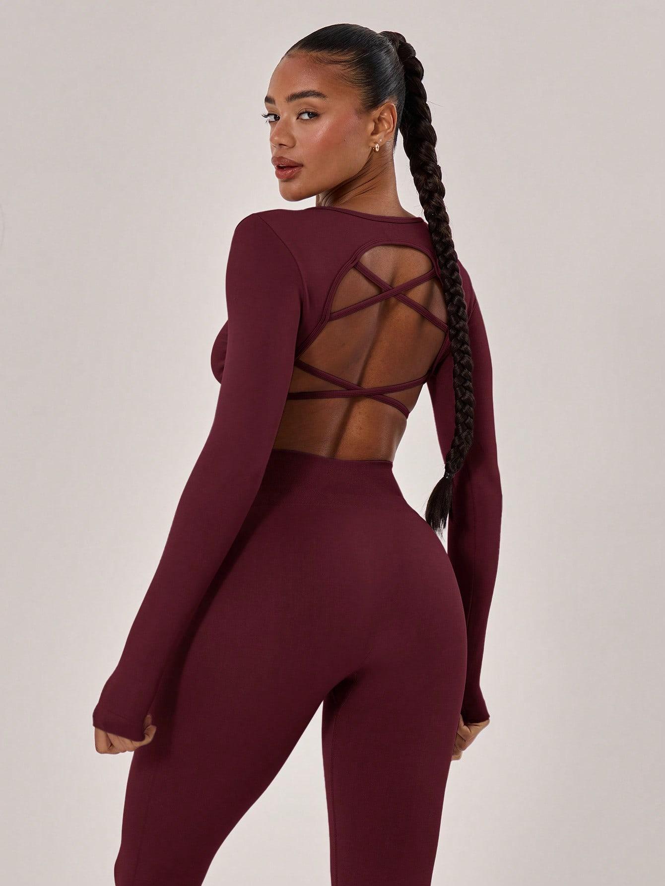Bella ropa de yoga, ropa de yoga, pantalones de manga larga, ropa deportiva al aire libre, ropa deportiva de lu lu