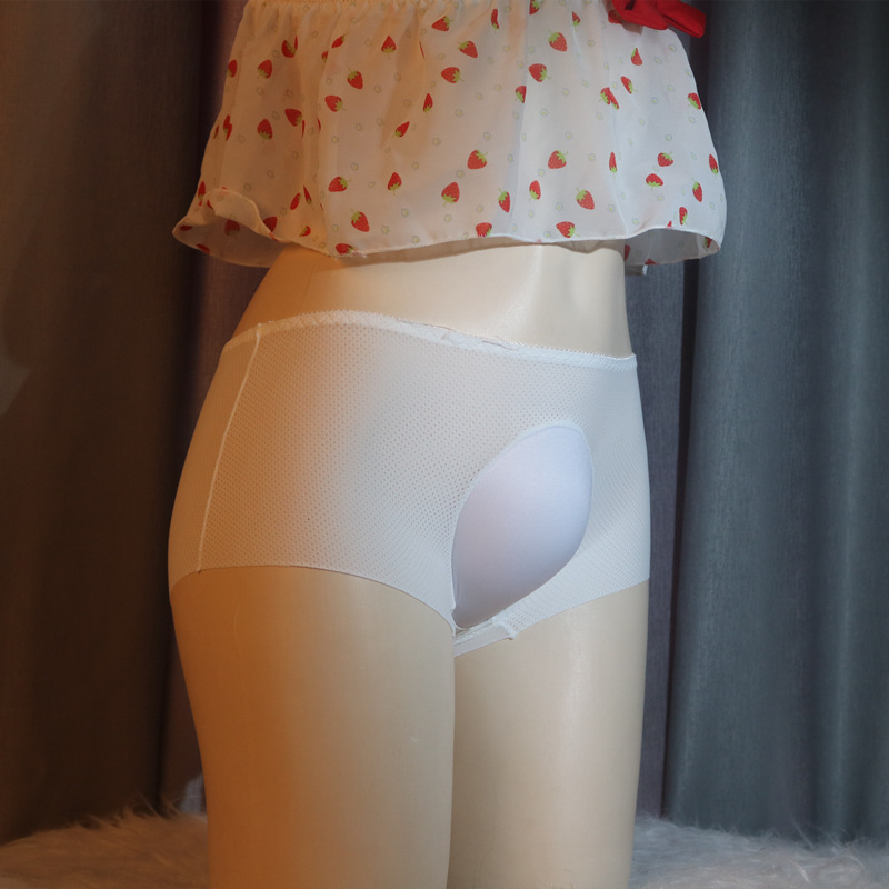 Comfortable Ice Silk One-Piece Men's Loose Fit Design Space Capsule Briefs Sponge Tight Sexy Straight Leg Pants