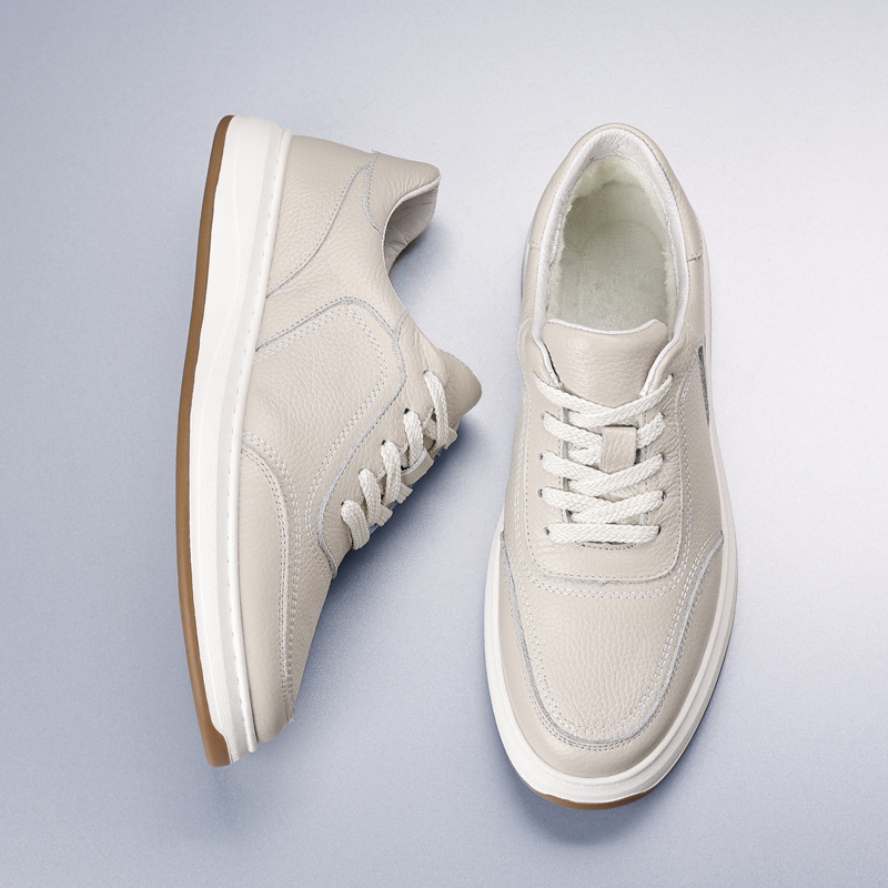 Piel de vaca de primera capa 2024 invierno nuevos zapatos casuales para hombres cuero más zapatos de algodón de terciopelo zapatos de cuero cálidos para hombres zapatos para hombres