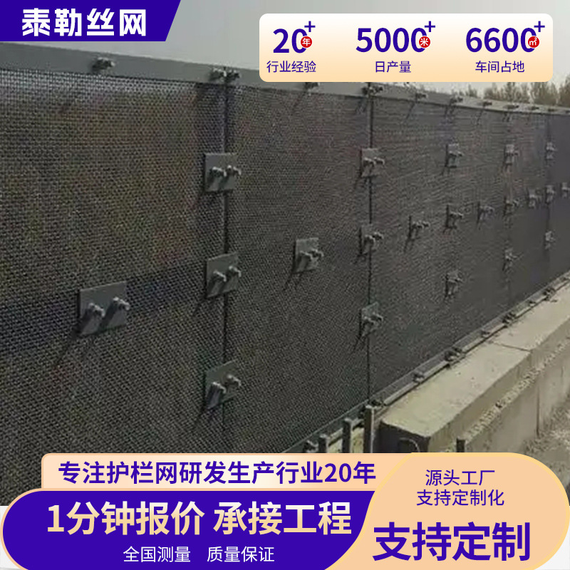 厂家定制高速防抛网铁路防抛网高铁挡渣网高架防抛网护栏网围栏