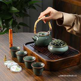 禅意文创香道汝窑功夫茶具套装广告商务礼物企业活动伴手礼品