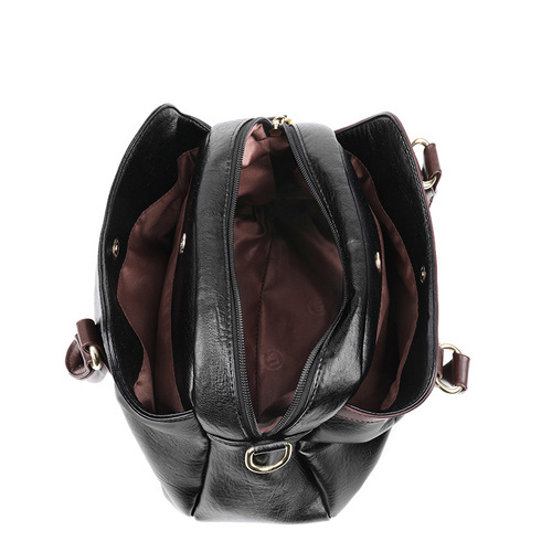 Bags  new cross-border bags retro multi-layer casual tote large capacity middle-aged women's bag crossbody handbag