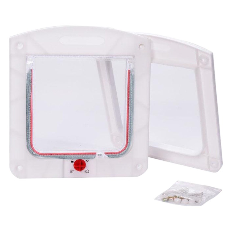 Agujero de la puerta del gato agujero de la puerta del perrito puerta del animal doméstico agujero del gato agujero del perro fábrica directa de dos vías de entrada y salida puerta perro mascota agujero de la puerta