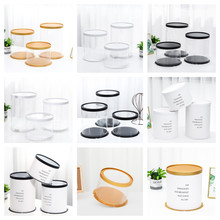 圆形开窗生日蛋糕鲜花礼品包装盒6寸8寸烘焙甜品打包盒厂家烘烤