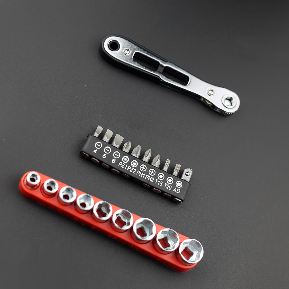 Llave inglesa de 36 dientes delgada negra + Grupo de cabeza de lote ad + Grupo de manga