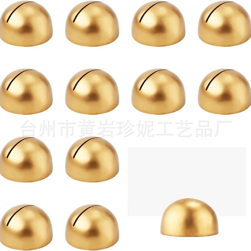 Cross-Border Supply of Lotus Wood Gold Base Business Card Holder Photo Wedding Seat Card Ornaments Business Card Holder Note Holder Station Sign