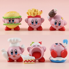国境を越えた送料無料グルメシリーズカービィフィギュアトレンディな車のケーキブラインドボックスガシャポン人形マシン装飾品