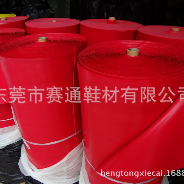 厂家提供 乳胶发泡海绵卷材 2MM红色高回弹鞋垫乳胶海绵