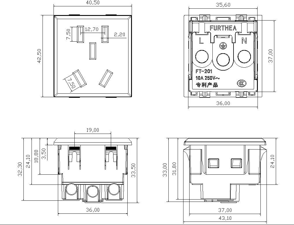 Ƕ�뿨ʽ10A���������������С�������������AC����Դ����