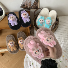 儿童棉拖鞋秋冬男童女童卡通防滑透气轻便软底家居外穿批发外贸